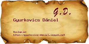 Gyurkovics Dániel névjegykártya